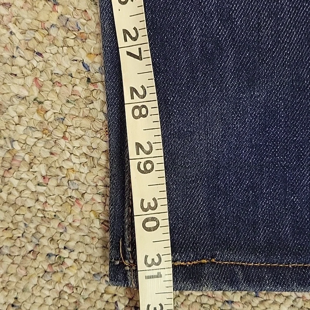 Levi's Orange Tab Flannel Lined Vintage Jeans, Men's 36 X 31.5. USA. Dark Blue